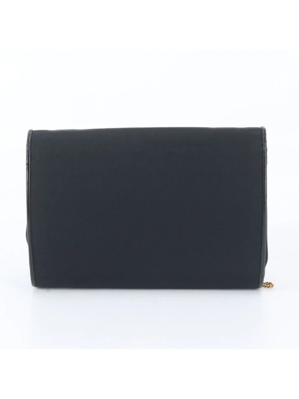 ★SOLD★ Gucci Vintage Chain Leather Nylon 2-Way Shoulder Bag Crossbody Black - Picture 4 of 9